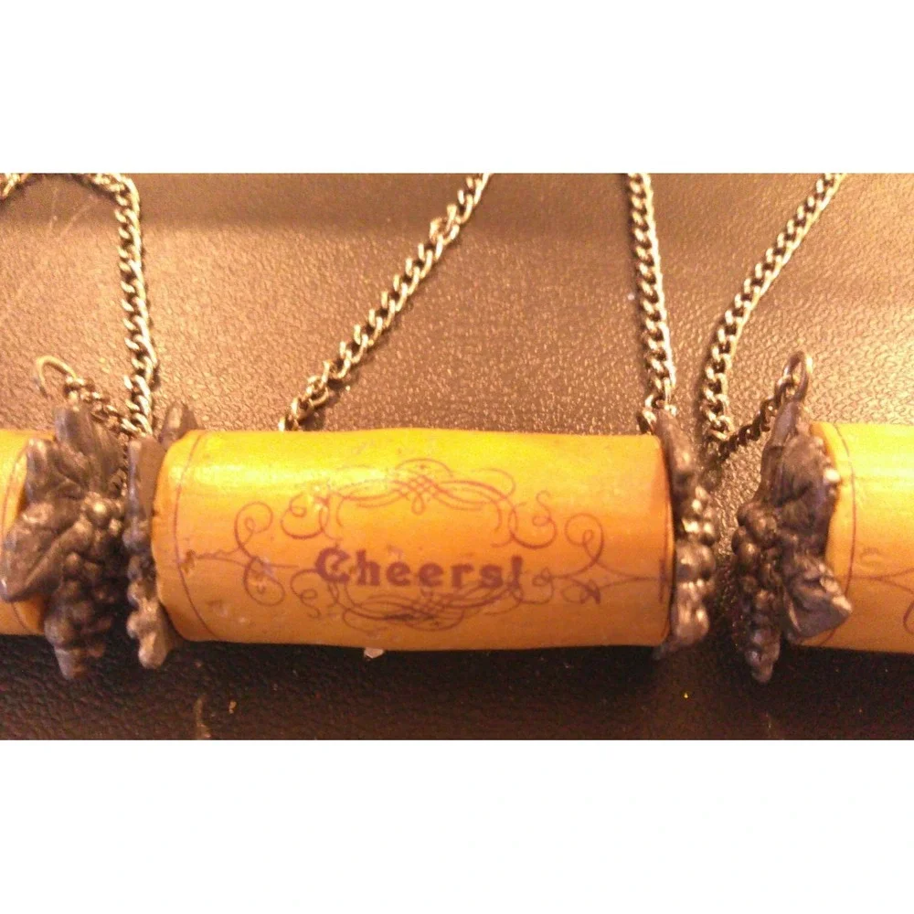 Cork Screw Decorations CHEERS Christmas Ornaments Set‎ Of 4 Wine Winery